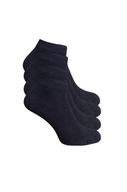 Katoenen Sokken Dames 4 paar zwart