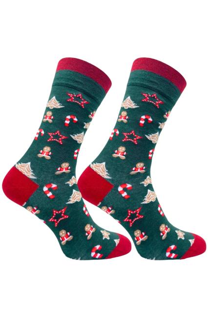Kerstsokken - Heren - Dames Sokken - Socks - Groen