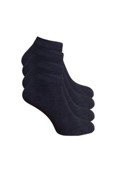 Katoenen Sokken Dames 4 paar zwart