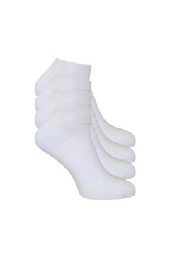 Katoenen Sokken Dames 4 paar wit<br> | dames sokken | 9775